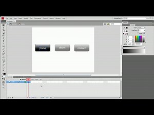 How to make a navigation bar - Flash CS4 Tutorial
