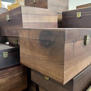 CLEARANCE Imperfect Wood Storage Box W/ Hinge Lid - Overstock Blanks Perfectly Imperfect Walnut Wood With Optional Engraving - Etsy