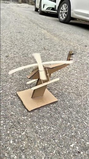 DIY Cardboard Helicopter | How to Make a Mini Helicopter with Popsicle Sticks
