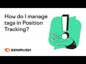 How do I manage tags in Position Tracking?