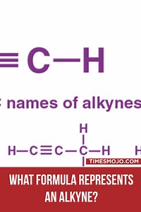 What formula represents an alkyne? - TimesMojo