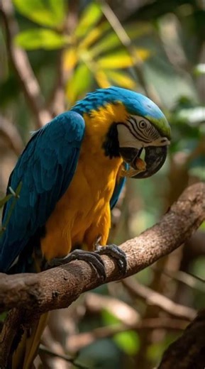 Why Is This Macaw Collecting Sticks? | Ultra-Realistic Jungle Wildlife Scene 🦜🌴