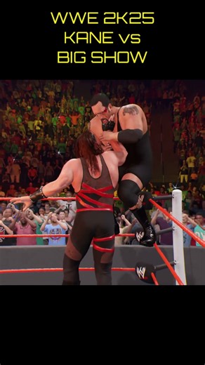 WWE 2K25 KANE vs BIG SHOW mod Gameplay #wwe2k25 #wwe2k25gameplay #kane #bigshow #wwe #gaming #shorts
