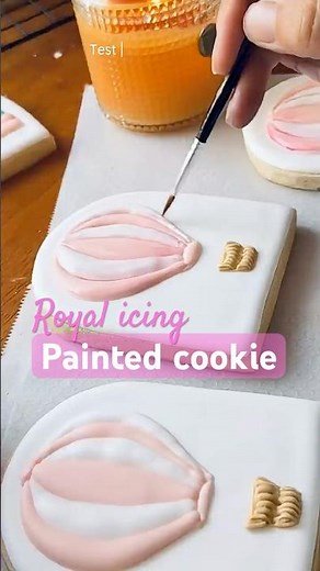 Watercolor Cookie Tutorial 🎨 Hot Air Balloon (Royal Icing Technique)