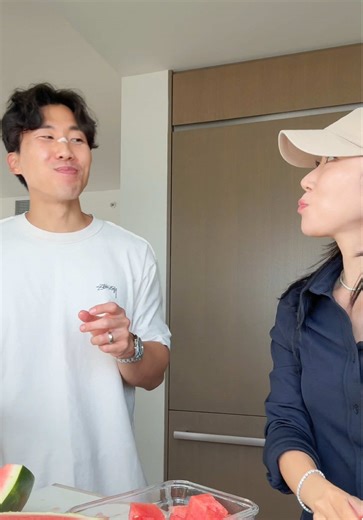 H Mart Spring Roll Haul and Watermelon ASMR