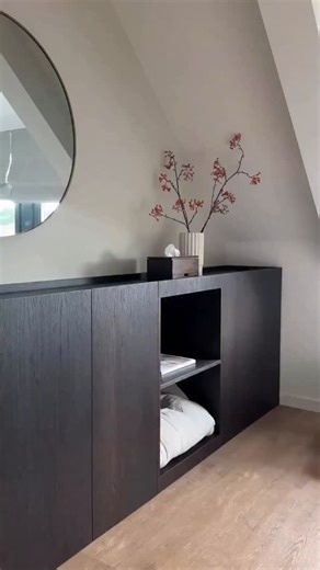 Chris (@_casa_seven) took a set of IKEA kitchen uppers and turned them into a sleek DIY storage console that looks like custom furniture. ‍ With oak veneer panels, taller MDF doors, and a rich stain, this piece proves that IKEA kitchen cabinets can be both stylish, functional and fits anywhere in the home. ‍ We loved it so much, we featured it on IKEAhackers. Now you can see exactly how Chris pulled it off — step-by-step. ‍ 👉 Visit @_casa_seven for more inspiring home interiors. 💡 Link in bio 