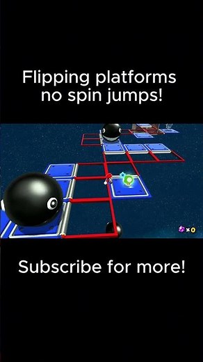 Mario Galaxy flipping platforms Level (No shakes) #gaming #Mario #Nintendo