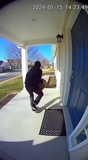 Doorcam: Porch Pirate's Glitter Bomb Ambush 💥✨🎨 #GlitterBomb