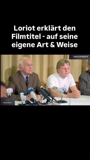 Spassoffensive on Instagram: "Loriot halt 🙈😂 #loriot #film #spass #presse #lustig"