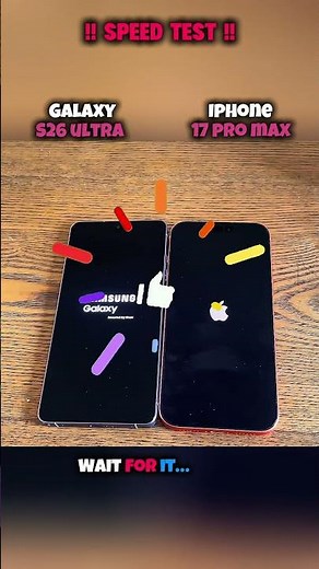 🚀🔥 SAMSUNG GALAXY S26 ULTRA VS iPHONE 17 PRO MAX SPEED TEST!! 🔥🚀