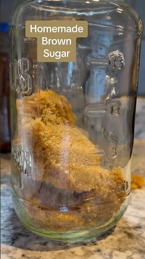 Homemade brown sugar is so easy! It’s just white sugar mixed with molasses
