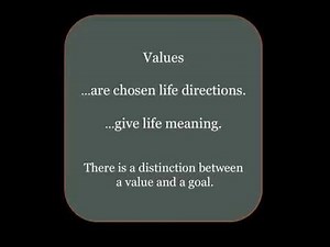 Demystifying ACT - Values