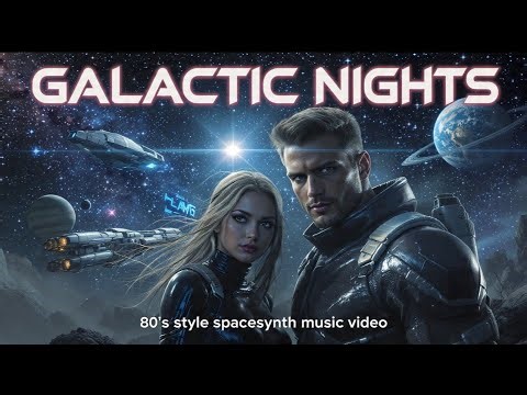🎹🚀Galactic Nights - Sci-fi cinematic 80's style spacesynth music video