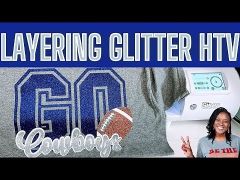HOW TO LAYER GLITTER HEAT TRANSFER VINYL (HTV) AND PRESS IT ON A SHIRT WITH SISER ROMEO