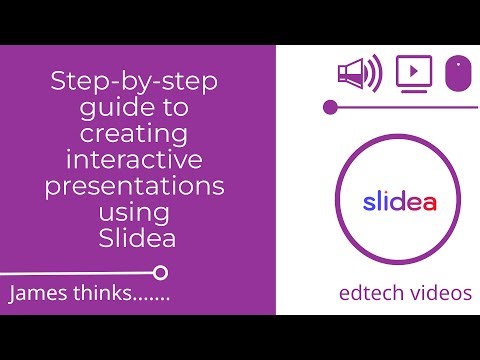Step by step guide to creating interactive presentations using Slidea