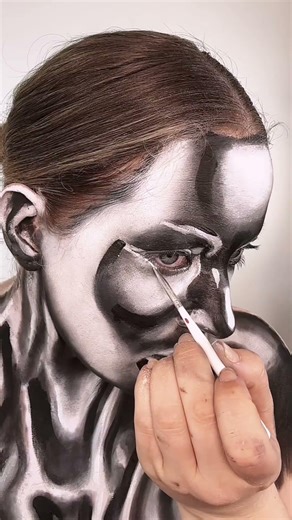 Building a Cyborg SFX Look 🤖⚙️ #Shorts #tutorial