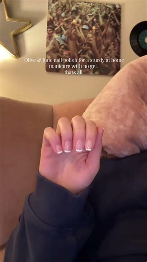 DIY your own French manicure at home ☺️ @Avery