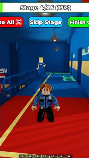 bacon escape scary pepsi woman prison run #shorts #roblox