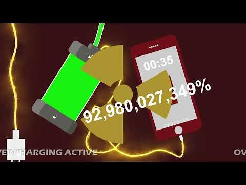 !! 274877906944% !! OVERCHARGING Phone Battery | GLITCHY END + EXPLOSION
