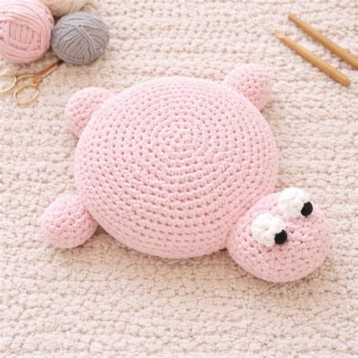 Turtle Crochet Pillow Pattern PDF | Amigurumi Turtle Cushion | Crochet Turtle Pattern | Custom Shape Pillow | Chenille Yarn Crochet Pattern - Etsy