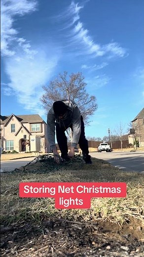 Organizing and storing net Christmas lights