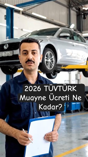 How much is the TÜVTÜRK vehicle inspection fee in 2026?