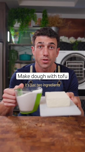 How to make Tofu Dough with 2 ingredients EASY #veganrecipes #tofu #breadrecipe #vegan #protein