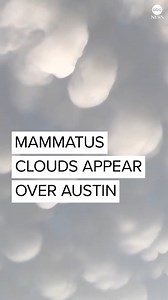 COTTON SKIES: Mammatus clouds appeared above Austin as severe storms swept south central Texas. https://abcn.ws/3VVcklR | ABC News