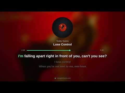 Teddy Swims - Lose Control | Karaoke