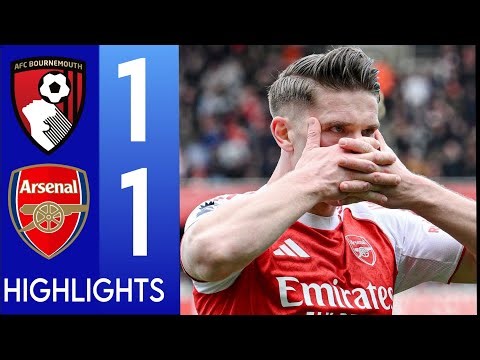 Arsenal vs Bournemouth 1-2 Highlights & Goals Premier League • Viktor Gyökeres & Alex Scott Goal