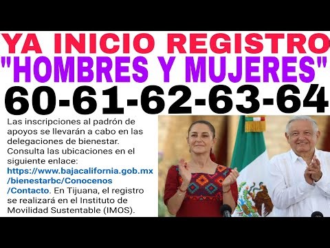 💥YA SALIO 💥REGISTRO☝️ 60-61-62-63-64 ADULTOS MAYORES REQUISITOS FECHAS Y LUGARES HOY AQUÍ $2600.