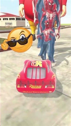 🚁 Franklin & McQueen vs Big SpiderMan & Motu 😱 Epic Police Chase in GTA 5 #shorts