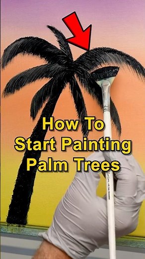 How To Start Painting Palm Trees In Oil #oilpainting