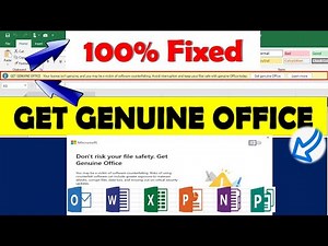 How to Remove Get Genuine Office, Your License isn't Genuine, Don't Risk Your File Safety.✅
