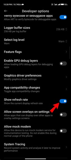 refresh rate settings #refresh rate