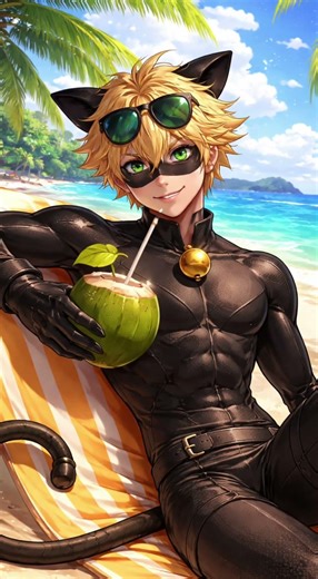 miraculous characters in beach 🏖️😍 #miraculous #miraculousladybug #shorts