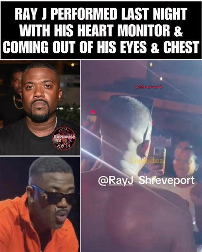 Ray J Performed last night with his heart monitor & coming out of his eyes & chest | Raphouse T V