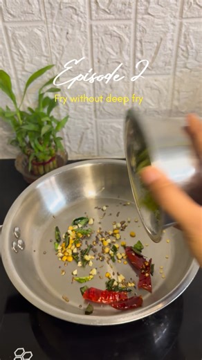 Manaswini Thammireddy on Instagram: "Ep: 2 Fry without deep frying in oil ✨ Broccoli is easily one of my most favourite vegetables. And this recipe is heart and mildly flavoured without losing broccolis natural taste. Recipe 👩‍🍳 To a pan, add some ghee (optional), mustard seeds, cumin seeds, garlic, curry leaves, red chillis, them steamed chopped broccoli, turmeric, salt and desiccated coconut. Now tell me broccoli is rich in which vitamin? 😉 #broccoli #broccolifry #healthyfood #zerooilcookin