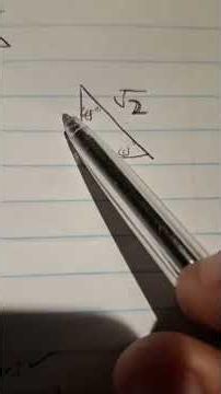 Special Angles (Trigonometry) Grade 10