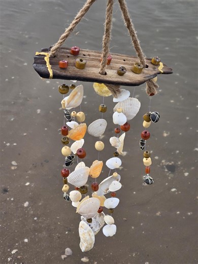 Driftwood Shell Wind Chime - Etsy