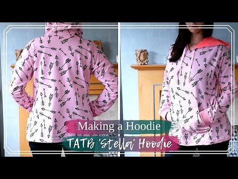 How to Make a Hoodie from Scratch | Sewing the Stella Hoodie by TATB | Sew with Me