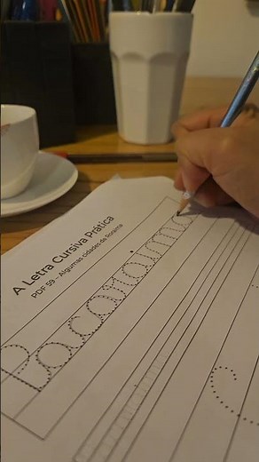 Dotted material to print and have beautiful handwriting