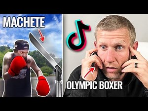 Olympic Boxer Reacts to Insane Boxing Videos!