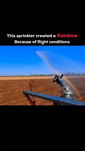 Factonal | A simple garden sprinkler becomes an unexpected prism—turning moving water into a fleeting band of color. As the nozzle spins, pressurized... | Instagram