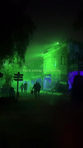 Exploring Six Flags Halloween with Friends