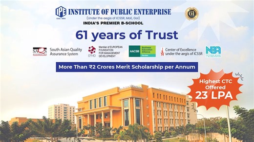 Step into 61 years of excellence with IPE PGDM. At IPE, we transform ambitious graduates into confident, industry-ready business leaders. Our AICTE-approved pgdm programmes are designed to combine academic depth with real-world exposure, global perspectives, and strong corporate engagement. With more than ₹2 Crores in merit scholarships per annum, international associations, and a highest CTC of 23 LPA, ipe continues to set benchmarks in management education. If you’re ready to build a career th