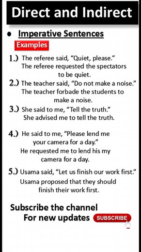 Expert Reveals Top Imperative Sentence Examples You Need to KNOW ✅ direct and indirect for 10th class ✅ Imperative sentence (examples) of direct and indirect speech #english #spokenenglish #mostvived #colloquialism #toneofvoice #shortvideo#youtube#video#youtubeshorts#viral#viralvideos#motivation#motivational#quote #famousquotes#famousshorts #famousreels#mostpopular#music#mostviral#mostviewed #mostviewedonyoutube#mostwanted#mostbeautiful#youtube#youtuber#subscribe#youtubelikes#youtubevide#youtube