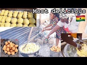 How to MAKE Africa’s Most delicious Snack|| Puff puff , BOFROT || Sunyani Ghana West Africa