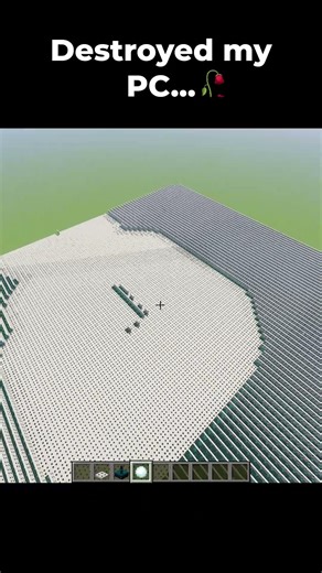 Minecraft, But I Destroyed my PC... #shorts