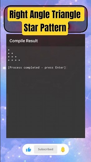 Right Angle Triangle Pattern in C | Star Pattern | C Programming